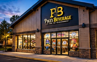 Illustrative storefront image from the design mockup